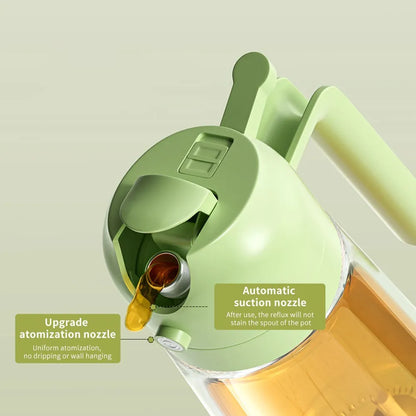 2-in-1 Oil Dispenser & Sprayer (470ml) – Glass Bottle